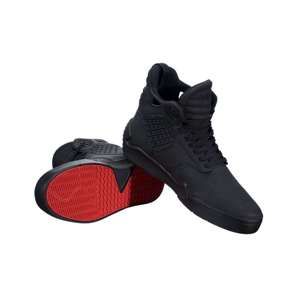 Baskets Montantes Supra SkyTop IV Noir Black/Red-Black Homme | YUF-54201726